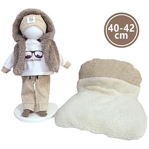 Llorens M738-99 obleček pro panenku miminko NEW BORN velikosti 40-42 cm