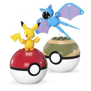 Mattel Pokémon Mega Pokéball - Pikachu a Zubat