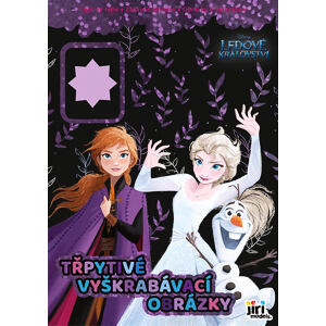 Jiri Models Třpytivé vyškrabávací obrázky Ledové království