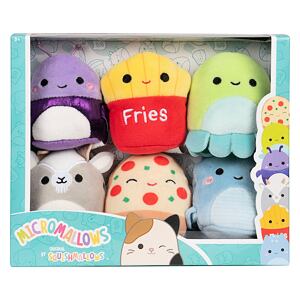 SQUISHMALLOWS Micromallows 6Pack - Lochneska, Chobotnice, Hranolky, Pizza, Kozel, Brouk
