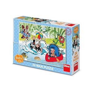 Dino Krtek ve vodě 24 dílků Maxi puzzle