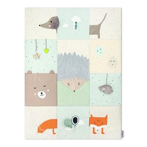 MoMi Hrací deka VOLPI patchwork
