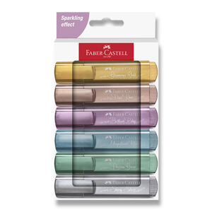 FABER-CASTELL Zvýrazňovač Textliner 46 Metallic sada 6 barev