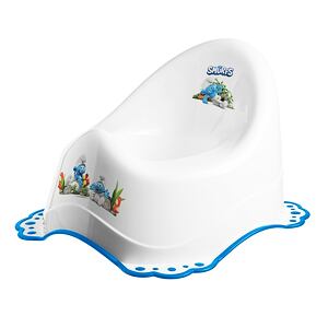 Maltex Nočník s protiskluzem The Smurfs - bílá/modrá
