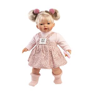 Llorens 33158 ROBERTA - realistická bábika so zvukmi a mäkkým látkovým telom 33 cm