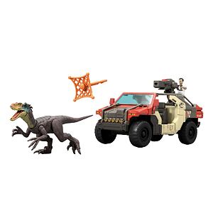 Jurassic World Super auto s vodičom a dinosaurom