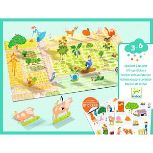DJECO Lift-up stickers Farma