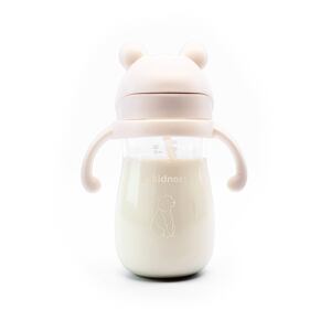 Kidnort Hrneček s brčkem Bringebaer 300ml béžový