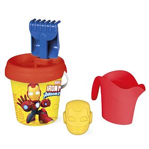 Smoby Kyblíček Marvel Iron Man s konvičkou a příslušenstvím