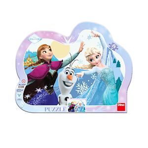 Dino Anna a Elza tančí Puzzle 25 dílků kontura