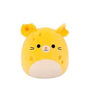 SQUISHMALLOWS Žlutá sýrová myška - Amelia, 35 cm