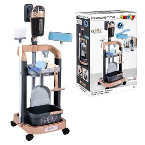 Smoby Rowenta Vozík pro malou uklízečku s tyčovým vysavačem