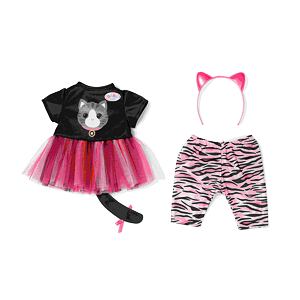 BABY born Kleid mit Katzenmotiv, 43 cm