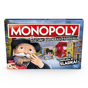 HASBRO Monopoly pre všetkých, ktorí neradi prehrávajú CZ verzia