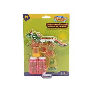 MAC TOYS Bublifuková pištoľ dinosaurus so zvukom