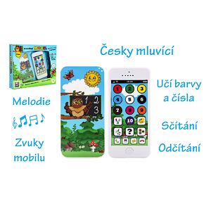 Náučný mobilný telefón s krytom Múdre sovy