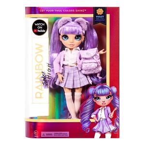 MGA Rainbow High Junior Fashion bábika, séria 1 – Violet Willow