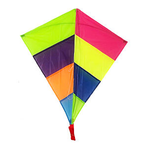 Teddies Drak lietajúci nylon 88x81cm farebný v sáčku