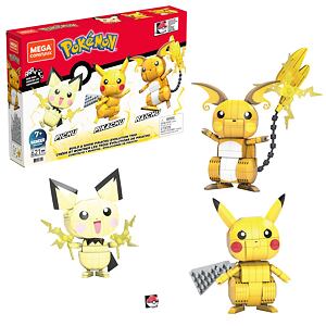 Mattel Mega Construx Pokémon - Postav si Pikachu a jeho vývojové trio