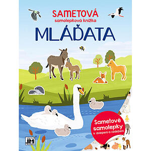 JIRI MODELS Zamatová samolepková knižka/ Mláďatá