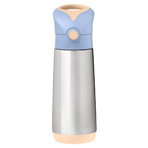 b.box Termoska na pitie so slamkou 500 ml - broskyňa