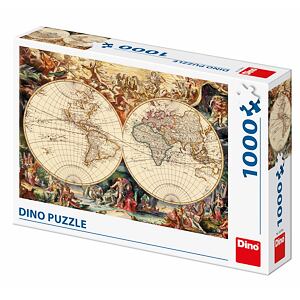 Dino Historická mapa 1000 dílků Puzzle