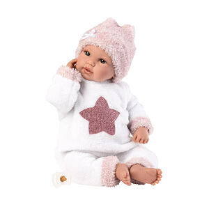 Llorens 63648 NEW BORN - realistická bábika bábätko so zvukmi a mäkkým látkovým telom - 36 cm