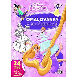 Jiri Models Omalovánky A4 se samolepkami Disney Princezny
