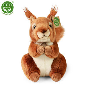 Rappa Plyšová veverka sedící 23 cm ECO-FRIENDLY