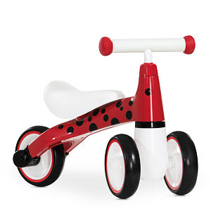 Detské odrážadlo 1st Ride s tromi kolesami Ladybug Red