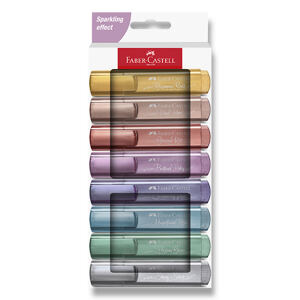 FABER-CASTELL Zvýrazňovač Textliner 46 Metallic sada 8 barev