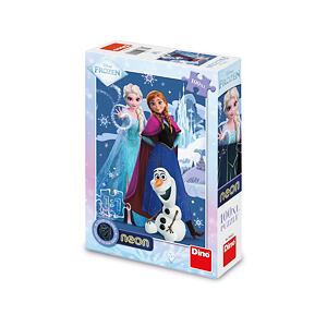 Dino Frozen: Kúzelné sestry Puzzle neón 100 XL dielikov