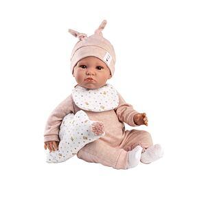 Llorens 74508 NEW BORN realistická bábika bábätko so zvukmi a mäkkým látkovým telom 45 cm