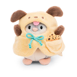 NICI MyMochi Křeček Shai 8cm v kostýmu pejska a sušenkou plyš