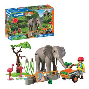 Playmobil Slon s ošetřovatelem