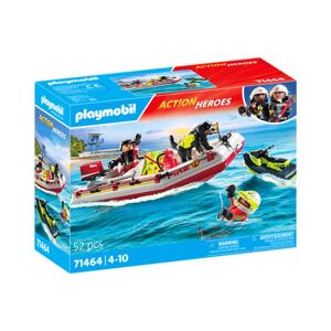 Playmobil Hasičský člun s vodním skútrem