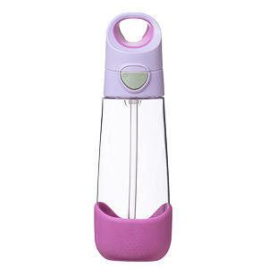 b.box Lahev na pití s brčkem 600 ml - sugar plum