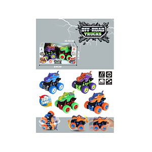 Naťahovacie auto dinosaurus 2ks
