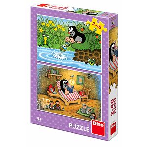Dino KRTOK A PERLA 2x48 Puzzle NOVÉ