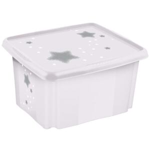 Úložný box s vekom Stars 24l