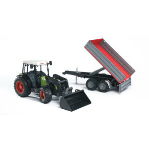 Bruder Traktor Claas Nectis + čelní nakladač + sklápěcí vůz