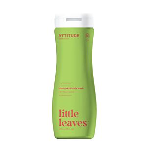 ATTITUDE Dětské tělové mýdlo a šampon (2 v 1) Little leaves s vůní melounu a kokosu 473 ml