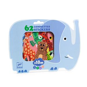 DJECO Moje první samolepky - Safari zvířátka