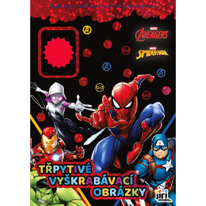 Jiri Models Trblietavé vyškrabávacie obrázky Marvel
