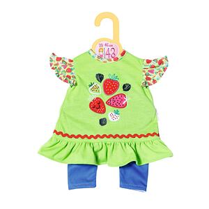 Zapf Creation Dolly Moda Šatičky a legíny s jahůdkami, 43 cm