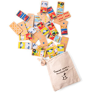 New Classic Toys Dřevěné domino - dopravní prostředky