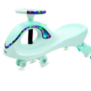 Baby Mix Gravitační odrážedlo pro děti s LED G-Force zelené