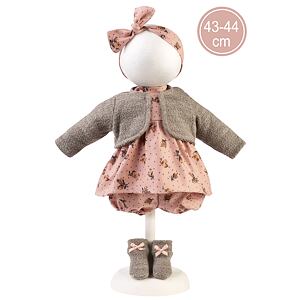 Llorens M844-02 Obleček pre bábiku bábätko NEW BORN veľkosti 43–44 cm
