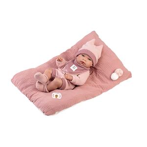 Llorens 73818 NEW BORN dievčatko, realistická bábika bábätko s celovinylovým telom 40 cm