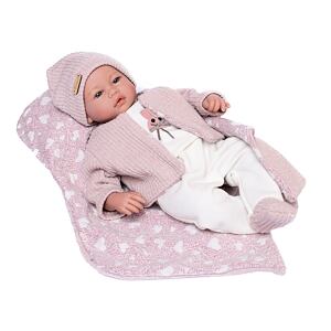 Guca 880 EVA - realistická bábika bábätko so zvukmi a mäkkým látkovým telom - 46 cm